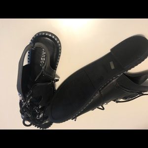 Black gladiator Sandals never worn